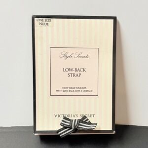 Victoria's Secret Low-Back Strap Women OS Nude Excellent Bra Accessory